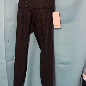 Lululemon Athletica Black Patterned Leggings